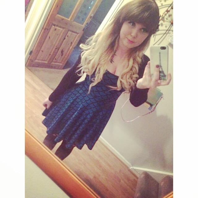 What I Wore Today – Black Milk Clothing Merboy Straps Skater Dress