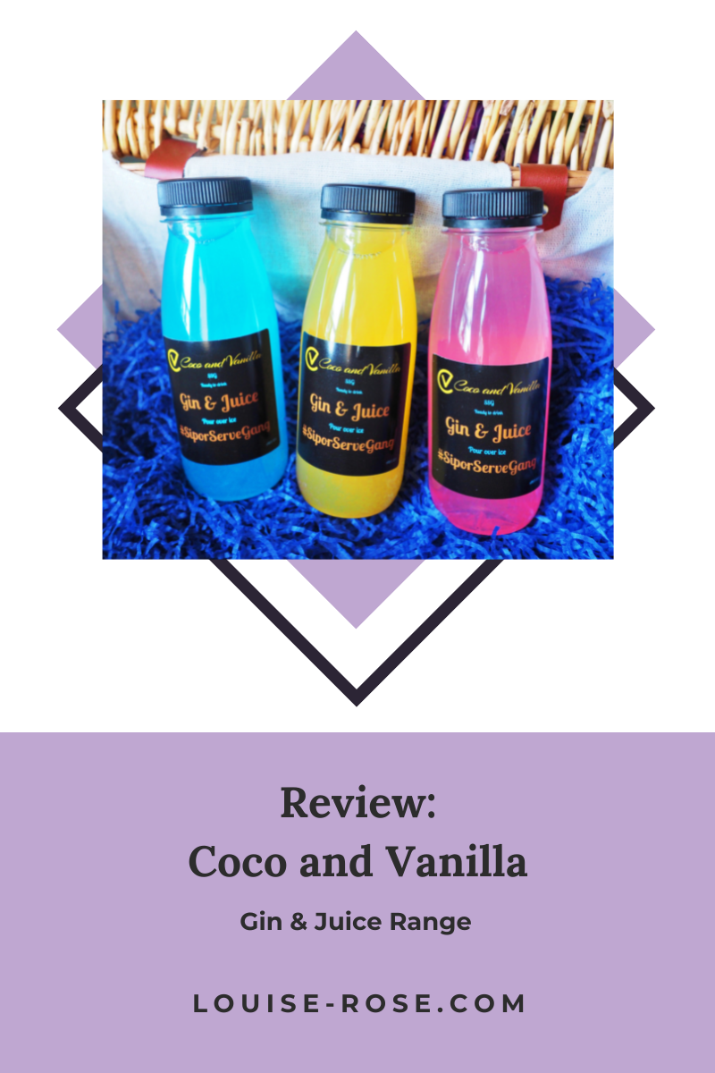 Review: Coco and Vanilla – Gin & Juice Range