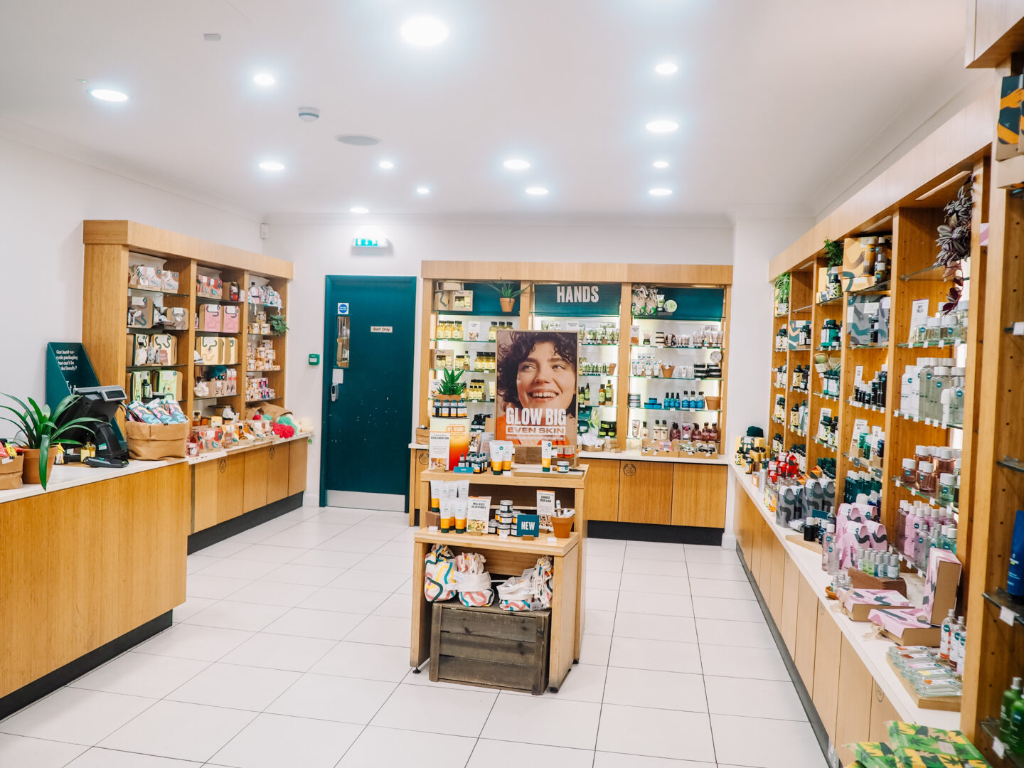 The inside of The Body Shop store in Coppergate, York