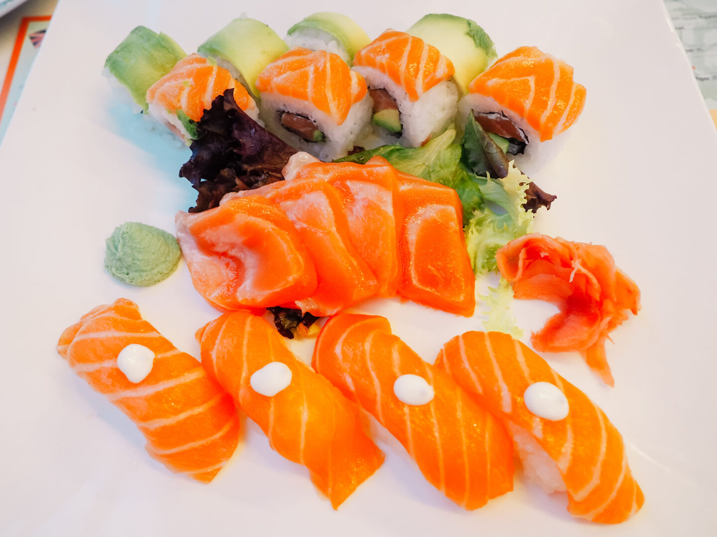 Sushi on a plate at Sushi Es Castell