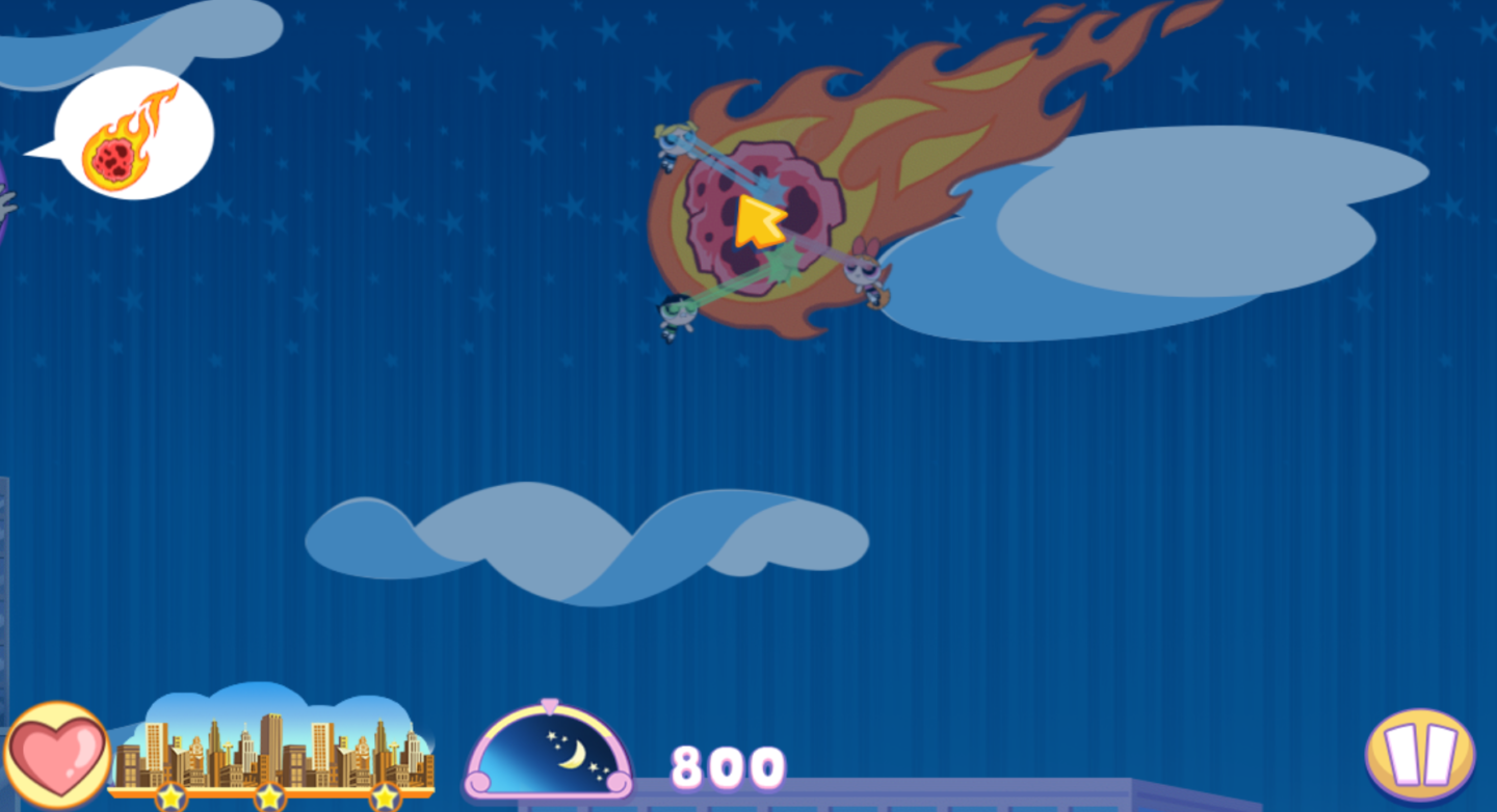 The Powerpuff Girls Panic In Townsville sim game in browser