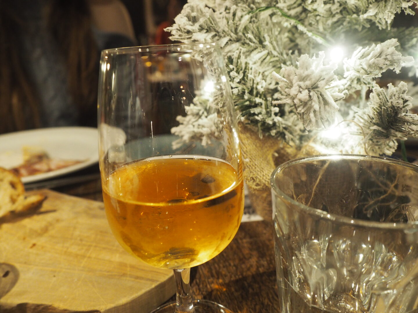 The third wine was the Tre Monti Albana Orange, which is orange in colour.