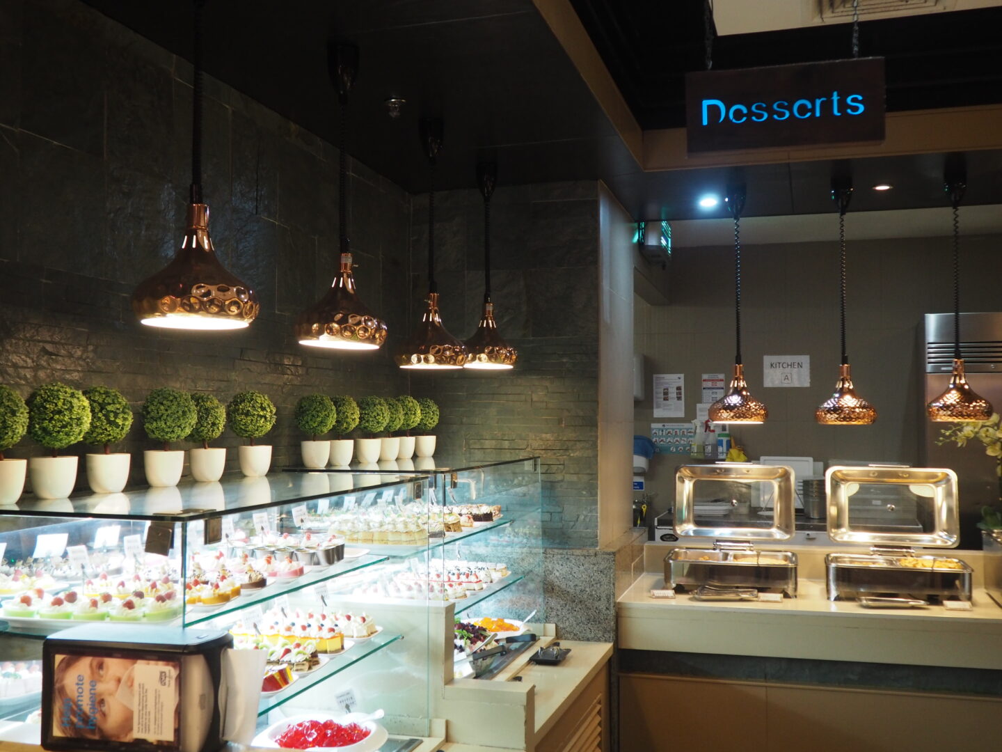 A display of desserts at Panda Mami York.